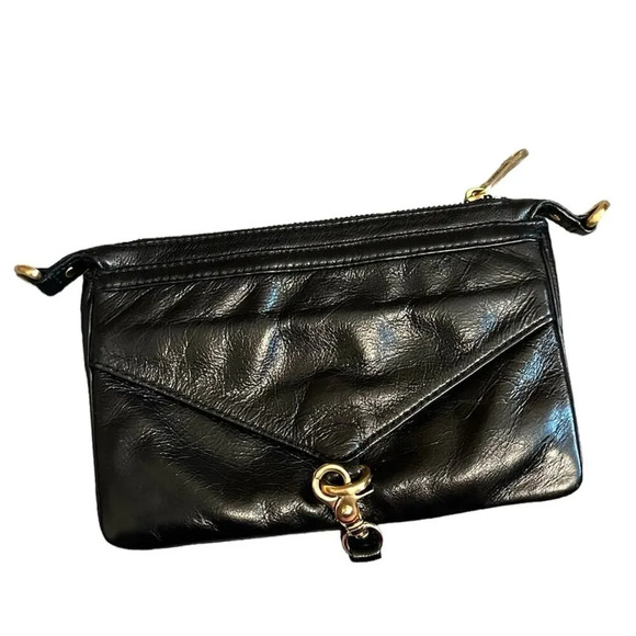 BOTKIER‎ Trigger Leather Studded Clutch Crossbody Bag - Picture 3 of 5